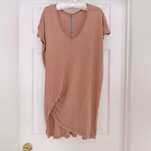 Rick Owens scoop neck t-shirt tunic - Size M